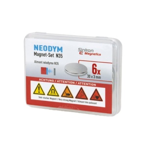 Neodijumski magnet N35 30x3mm 6 kom. - Img 2
