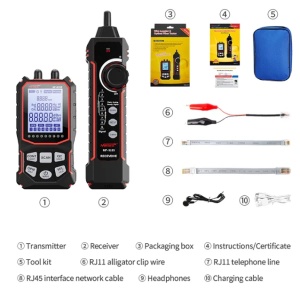 NOYAFA NF-918S Mrezni tester, tragac kablova, opticki merac snage i VFL lokator gresaka - Img 3
