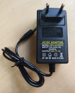 NPA-AC20010 Gembird 20V/1A 20W, Coper punjac sa uzemljenjem, konektor 5.5x2.5/2.1mm - Img 3
