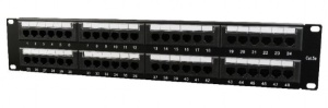 NPP-C548CM-001 Gembird Cat.5E 48 port patch panel with rear cable management - Img 1