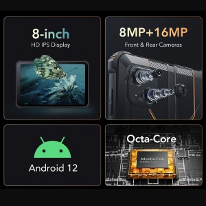 Oukitel RT3 Tablet Rugged 4G/4GB/64GB/5150mAh/GPS/BT/DualSIM/Andr 12 - Img 2