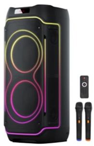 Partybox zvučnik Intex Boombox DR-S8/80W/2xmic - Img 1