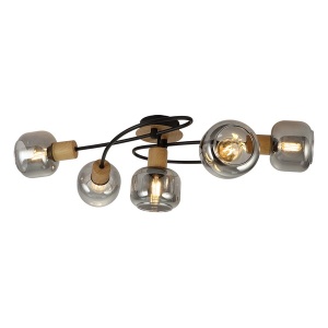 Plafonska lampa FE408-5 BK+WD