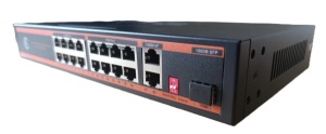 POE-FS1018PS1 GMB Switch, IEEE802.3af/at 16 PoE 10/100M, 2 UP-link 100/1000M +1 SFP - Img 3
