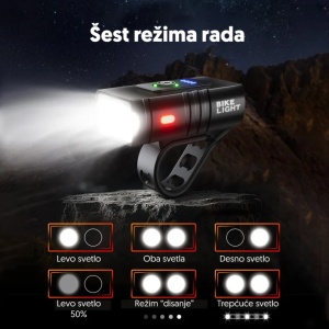 Punjiva LED lampa za bicikl sa LED diodama - Img 2