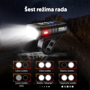 Punjiva LED lampa za bicikl sa LED diodama - Img 2