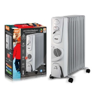 RAF R.1131W ULJNI RADIJATOR SA VENTILATOROM 11 REBARA BELI 2900W - Img 2
