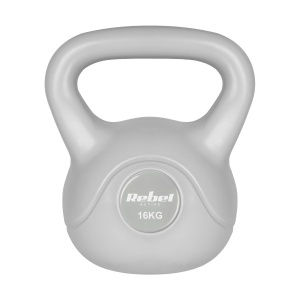 REBEL ACTIVE Bitumenski kettlebell girja teg sivi 16kg RBA-2322G-16 - Img 2