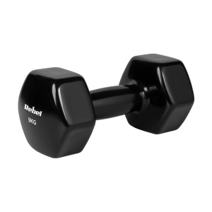 REBEL ACTIVE Bučice tegovi za ruke HEX liveni vinilni par 2x9kg RBA-2340-9 - Img 3