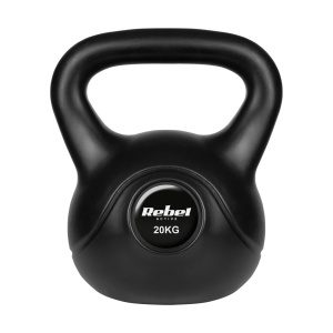 REBEL ACTIVE Girja rusko zvono kettlebell sa gumenom oblogom, 20 kg, model RBA-2320 - Img 2