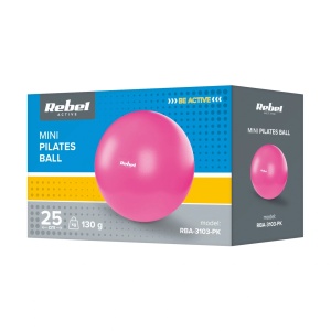 REBEL ACTIVE Mini pilates lopta za trening 25cm roza boja RBA-3103-PK - Img 8