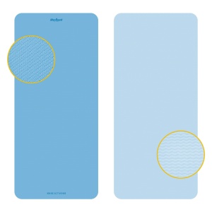 REBEL ACTIVE Strunjača prostirka za jogu, pilates i fitnes 200x90cm debljina 1cm TPE plava RBA-3159-2BL - Img 3