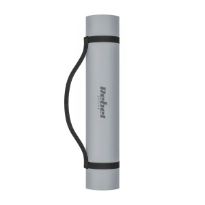 REBEL ACTIVE Strunjača prostirka za jogu, pilates i fitnes 200x90cm debljina 1 cm TPE siva RBA-3159-GY - Img 2