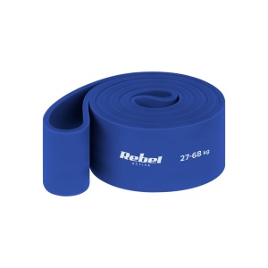 REBEL ACTIVE TPE elastična traka za vežbanje Power Band PT-6, plava, otpor 27-68 kg, model RBA-3001-6