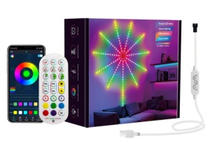 RGB LED vatromet, 10x0.5m+1x1.5m, 156 LED, DC LVT-50/156 - Img 3