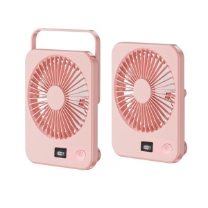 Roze stoni USB mini ventilator sa displejem - Img 2