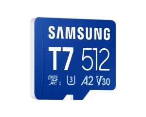 SAMSUNG T7 Memorijska kartica microSDXC UHS-I U3 V30 A2 512GB MB-MB512T