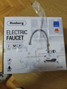 Slavina Rosberg R57100CW ugradna 3000W flexi bela OUTLET - Img 4