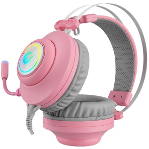 Slušalice žične Rampage RM-K1 Pulsar 7.1 USB roze 36130 - Img 4
