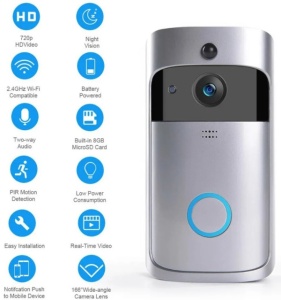 SMART-VIDEO-INTERFON-BELL-EF-V5 Gembird Video zvono, sigurnosna WIFI kamera 1080p - Img 2
