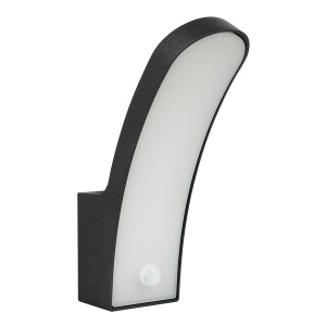 Spoljna LED lampa sa senzorom S4378P BK
