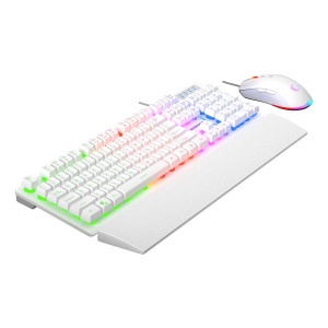 Tastatura+miš žični set Rampage KM-RX7 FORTUNA V2 beli 42578 - Img 2