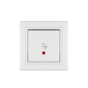 Taster za zvono sa indikacijom 10A 250V beli