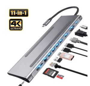 TNB DOCKUSBC11 ALUMINIJUMSKI HUB USB-C SA 11 Konektora - Img 3