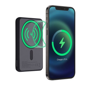 TNB PBUMAG5 POWERBANK 5000mAh, 20W, Magnetni, CRNI