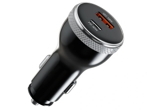 TRACER Auto punjač 51W USB-C PD 30W + USB-A QC 3.0 12/24V ProCharge