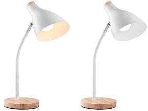 TRACER Stona lampa Scandi E27 max 40W bela Scandi White