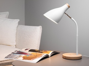 TRACER Stona lampa Scandi E27 max 40W bela Scandi White - Img 3