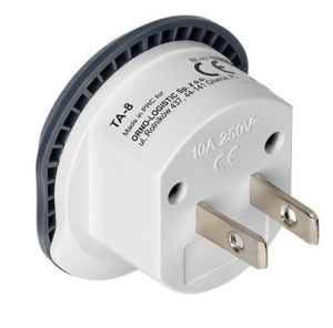 Travel adapter TA-8 USA 110-20V/10A Travel adapter (type A,B) - Img 2