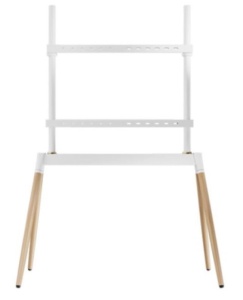 TVS-86F-01-W Gembird Podno postolje za TV, 55-86inc, belo/drvo