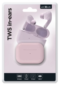 TWS-03-P Gembird bluetooth V5.0 slusalice, TWS, pink - Img 1