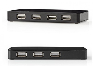 UHUBU2730BK USB 2.0 7-port hub + AD/DC adapter - Img 3