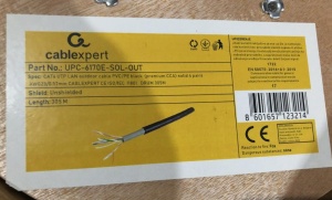 UPC-6170E-SOL-OUT Gembird, UTP cat.6 Outdoor, solid 23AWG, 0.57mm PREMIUM CCA kotur pun presek 305m - Img 2
