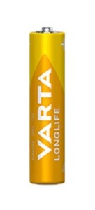 VARTA LONGLIFE AAA 1.5V LR03 MN2400, ALKALNE baterije, PAK4 (cena po kom.)