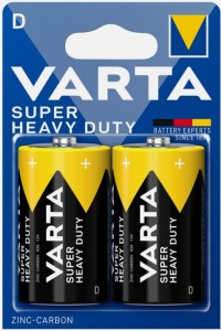 VARTA Superlife Tip D 1.5V R20 SUPER HEAVY DUTY, Cink-karbon baterije, PAK2 (cena po kom.)