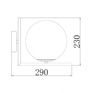 VESTA 311 ZIDNA LAMPA 1*E27 MESING - Img 2