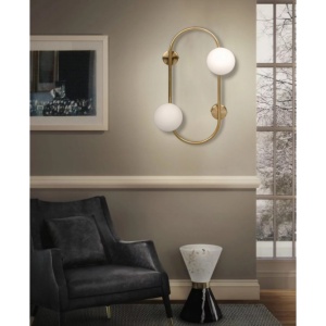 VESTA 385 ZIDNA LAMPA 2*G9 MESING - Img 2