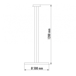 VESTA 617 VISILICA 40W 3000K SIVA/BRAON - Img 2