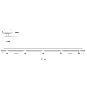 VODODIHT LED LG218A 18W 6500K IP65