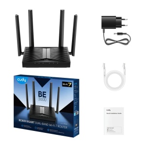 Wireless Mesh Router Cudy WR3600/BE3600 WiFi 7/EXT4x5dBi/1W/4LAN - Img 2