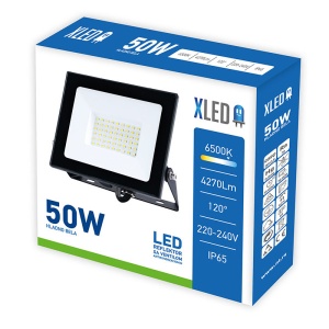 XLED 50W LED reflektor sa ventilom, 6500K,4270,IP65,AC220-240V,crni - Img 1