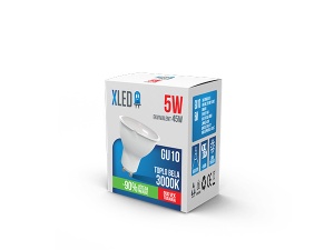 XLED GU10 5W LED Sijalica 3000K,220V,ugao osvetljenja 100s,400Lm