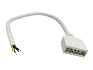 XLED SUN-5PF15W Konektor za spajanje RGB led trake,ženski,5 pin,15cm