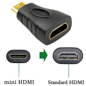 Xwave Adapter HDMI na mini HDMI,ulaz ženski,izlaz muški,crni - Img 2