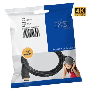ZED electronic HDMI 2.0 kabl, 4K, dužina 3,0 met. - HDMI-4K/3,0 - Img 1