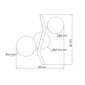 Zidna lampa 2xG9 - Img 2